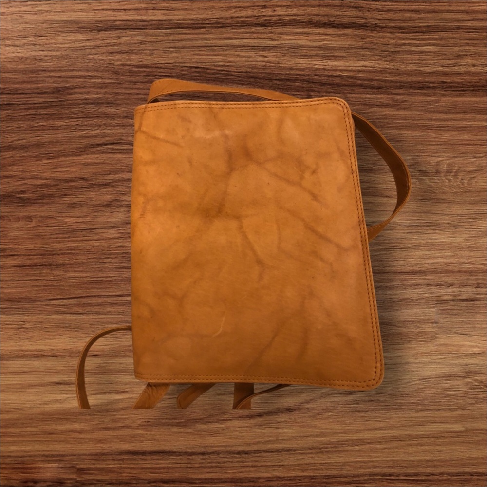 Brown Leather Bacci Crossbody Bag